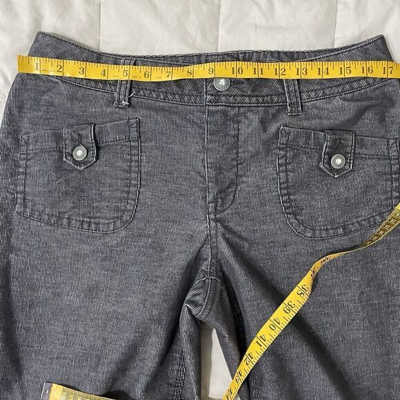 LANE BRYANT Corduroy Pants Boot Cut Bling Pockets Size 16 Petite Gray St… - Picture 4 of 8
